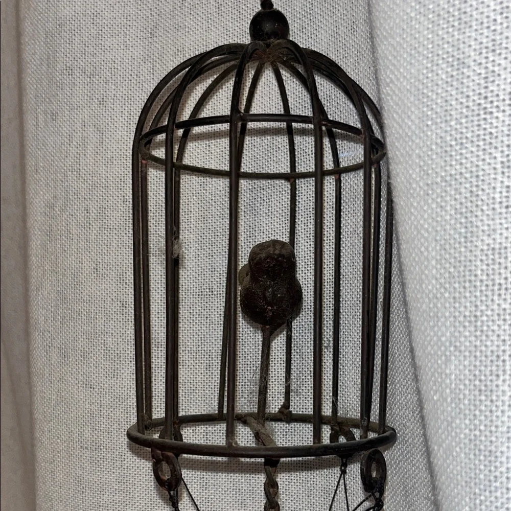 Rustic farmhouse Wind Chime with Birdcage Design